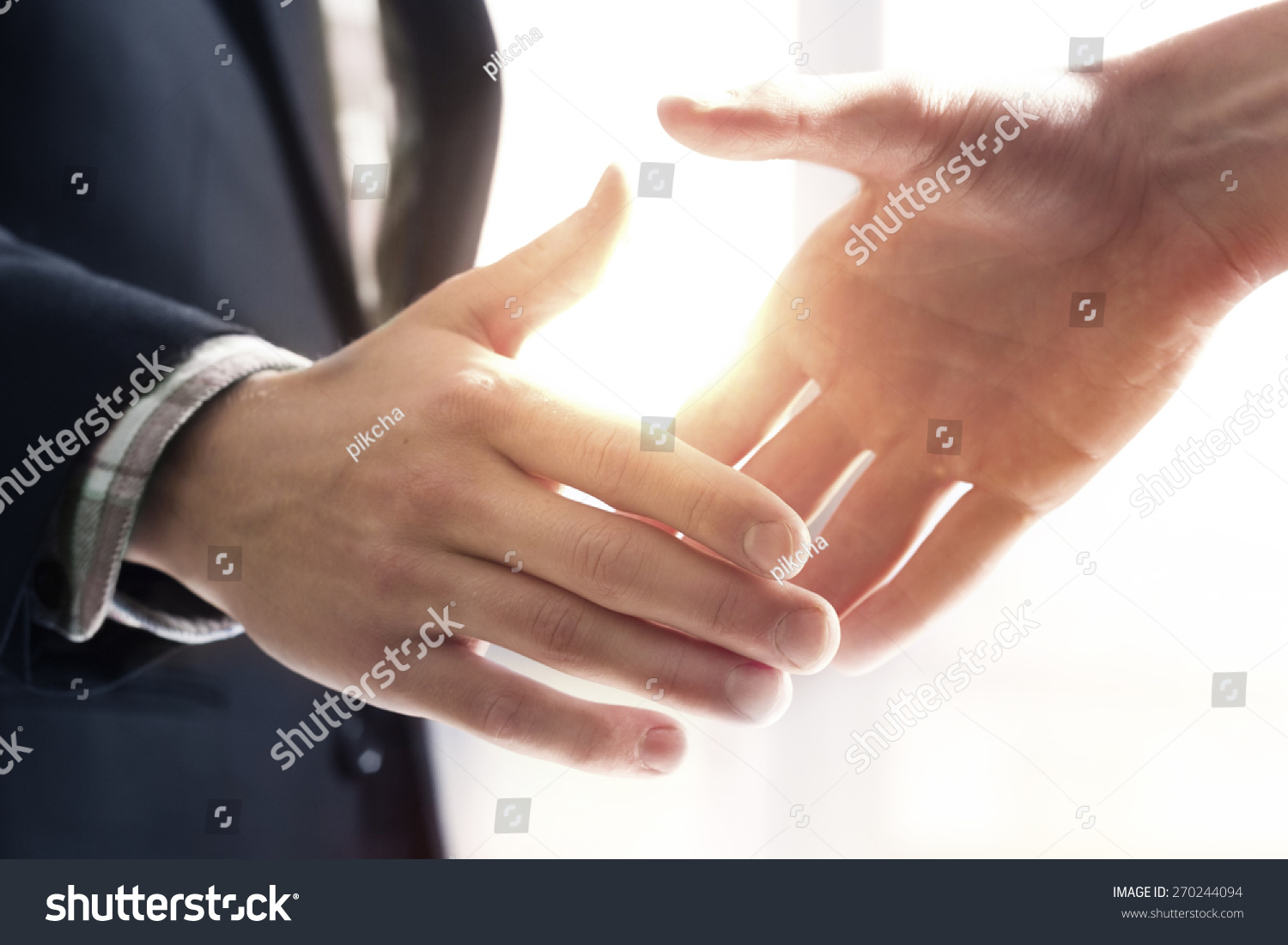 Handshake of Two Businessmen Isolated on White Background Stock Photo - Image of hands, deal ...